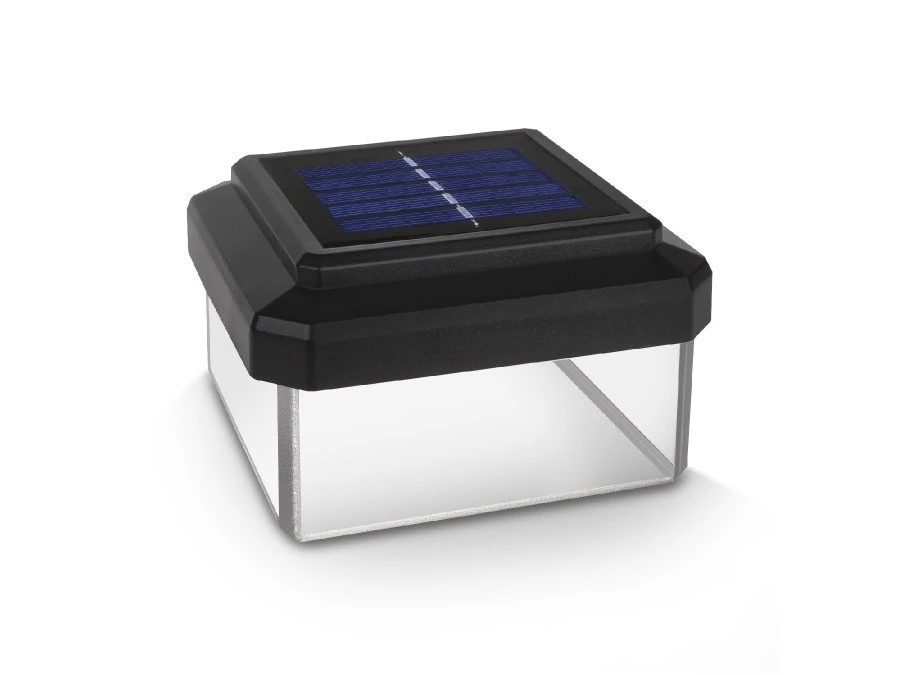 Lampa solarna LED na słupek GreenBlue, 100x100mm, daszek kopertowy, GB128