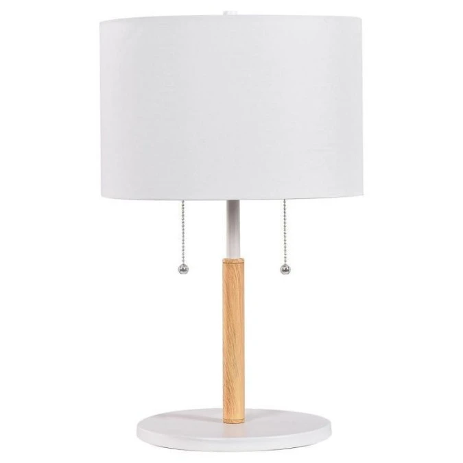 Lampa stołowa Fogo 2xE27 biała LP‑0304/2T WH Light Prestige
