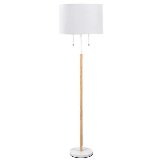 Lampa stojąca Fogo 2xE27 biała LP‑0304/2F WH Light Prestige