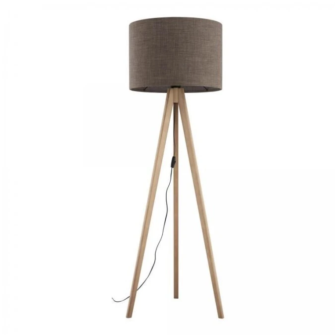 Lampa stojąca trójnóg GRAND SOSNA z brązowym kloszem, 145 cm wysokości 16026 TK Lighting