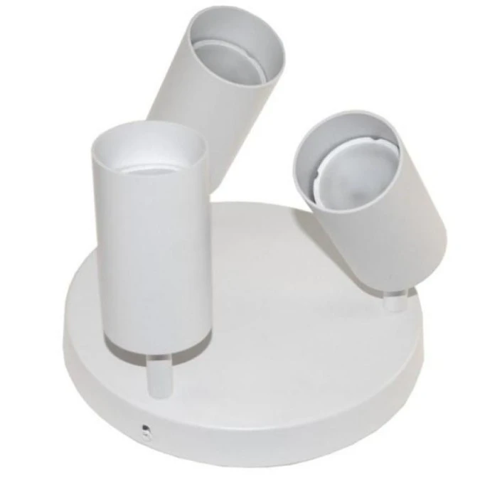 Lampa spotlight Fargo 3xGU10 biała okrągła