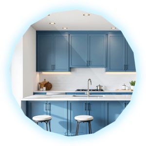 Lustro Nowoczesne Okrągłe LED z Zimnym Światłem 100×100 Wallfluent 803100