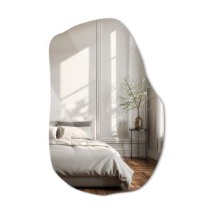 Lustro Nowoczesne Ścienne o Nieregularnym Kształcie – 90 cm x 58,5 cm 732805
