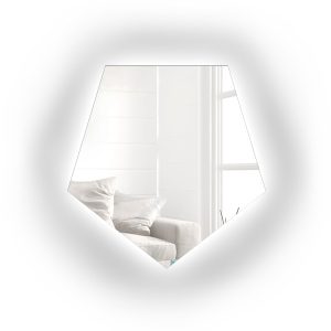 Lustro o geometrycznym kształcie z podświetleniem – PENTA LED 818233 Lustro o geometrycznym kształcie z podświetleniem – PENTA LED 818233
