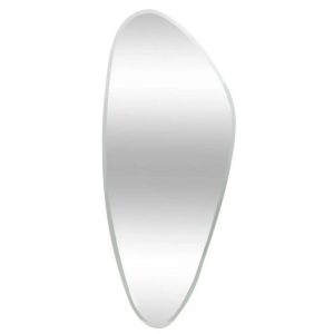 Lustro o nieregularnym kształcie srebrne 142×60 cm 180358 Lustro o nieregularnym kształcie srebrne 142×60 cm 180358