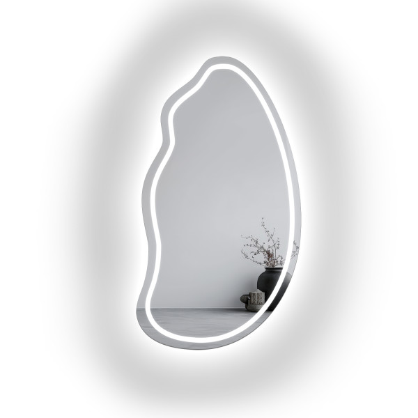 Lustro o organicznym kształcie z podświetleniem -TOPAZ LED II 818034