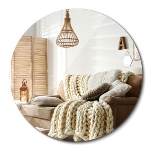 Lustro okrągłe 40 cm nowoczesne lustro ścienne do łazienki i salonu 892327 Lustro okrągłe 40 cm nowoczesne lustro ścienne do łazienki i salonu 892327
