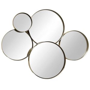 Lustro okrągłe łazienkowe komplet 5 szt 73×58 cm 781984 Lustro okrągłe łazienkowe komplet 5 szt 73×58 cm 781984