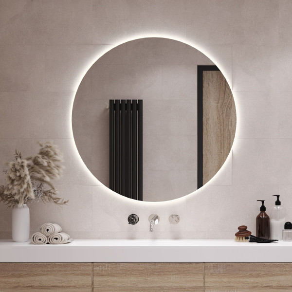 Lustro Okrągłe LED do Makijażu fi 60 cm - barwa zimna 110819