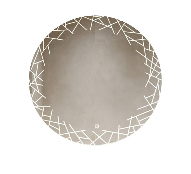 Lustro Okrągłe Led Fi60Cm Wzór 717059