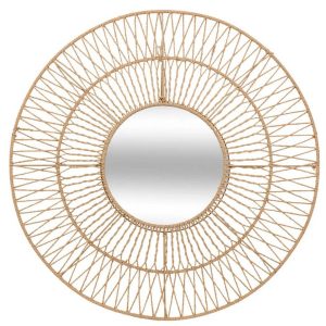 Lustro okrągłe ścienne sznurkowe 75 cm 290561
