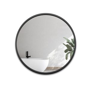 Lustro okrągłe w czarnej matowej ramie mdf – OTTO 900725 Lustro okrągłe w czarnej matowej ramie mdf – OTTO 900725