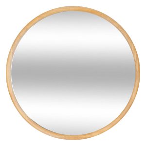 Lustro okrągłe w drewnianej ramie KIM, Ø 55 cm 437236 Lustro okrągłe w drewnianej ramie KIM, Ø 55 cm 437236