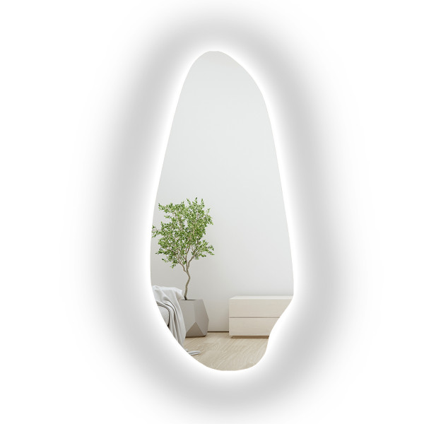 Lustro organiczne do toaletki z podświetleniem - JASPIS LED 783033