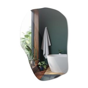 Lustro Oryginalne Dekoracyjne w Nowoczesnym Stylu – 100 cm x 65 cm 732808 Lustro Oryginalne Dekoracyjne w Nowoczesnym Stylu – 100 cm x 65 cm 732808