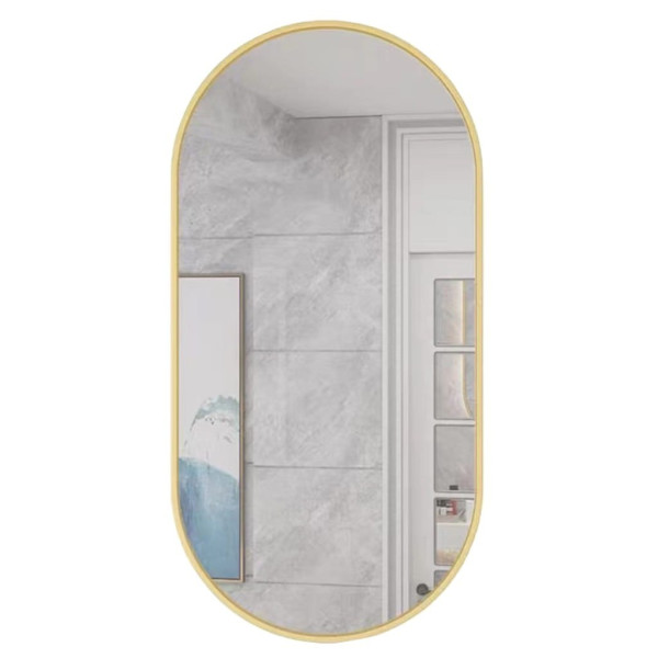 Lustro owalne 80x40cm złota rama 336838