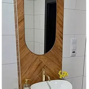 Lustro owalne łazienkowe 60×90 srebrne owal bez podświetlenia premium 742358 Lustro owalne łazienkowe 60×90 srebrne owal bez podświetlenia premium 742358