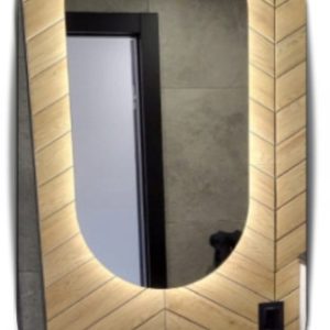 Lustro owalne łazienkowe led 70×90 podświetlane owal ledowe glamour 741013 Lustro owalne łazienkowe led 70×90 podświetlane owal ledowe glamour 741013
