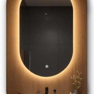Lustro owalne led 70×90 wodoodporne ledy włącznik podświetlane owal ledowe 742308 Lustro owalne led 70×90 wodoodporne ledy włącznik podświetlane owal ledowe 742308