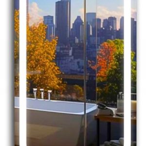 Lustro owalne led 80×120 łazienkowe owal podświetlane piaskowane 120 diod/m 742494 Lustro owalne led 80×120 łazienkowe owal podświetlane piaskowane 120 diod/m 742494