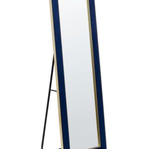 Lustro podłogowe welurowe 50 x 150 cm niebieskie 281063 Lustro podłogowe welurowe 50 x 150 cm niebieskie 281063