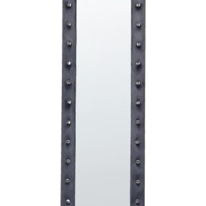 Lustro podłogowe welurowe 50 x 150 cm szare 281059 Lustro podłogowe welurowe 50 x 150 cm szare 281059