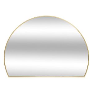 Lustro półokrągłe do przedpokoju ALICE, metalowa rama, 90 x 65 cm 754248