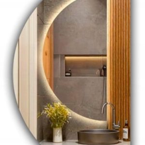 Lustro półokrągłe led 100cm księżyc COB 480 diod/m ze ściętym bokiem ledowe 755899