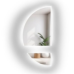 Lustro półokrągłe w dwóch częściach z podświetleniem – DOPPIO LED II 825702 Lustro półokrągłe w dwóch częściach z podświetleniem – DOPPIO LED II 825702