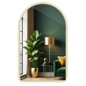 Lustro półowalne 45×80 cm LED Premium do salonu – neutralne światło 394756 Lustro półowalne 45×80 cm LED Premium do salonu – neutralne światło 394756