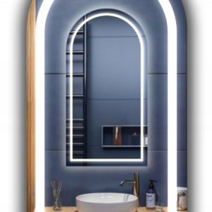 Lustro półowalne led 40×110 cm podświetlane ledy cob 480 diod/m półowal 740417 Lustro półowalne led 40×110 cm podświetlane ledy cob 480 diod/m półowal 740417