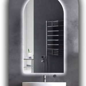 Lustro półowalne led 50×90 łazienkowe podświetlane półowal ledowe 740324 Lustro półowalne led 50×90 łazienkowe podświetlane półowal ledowe 740324