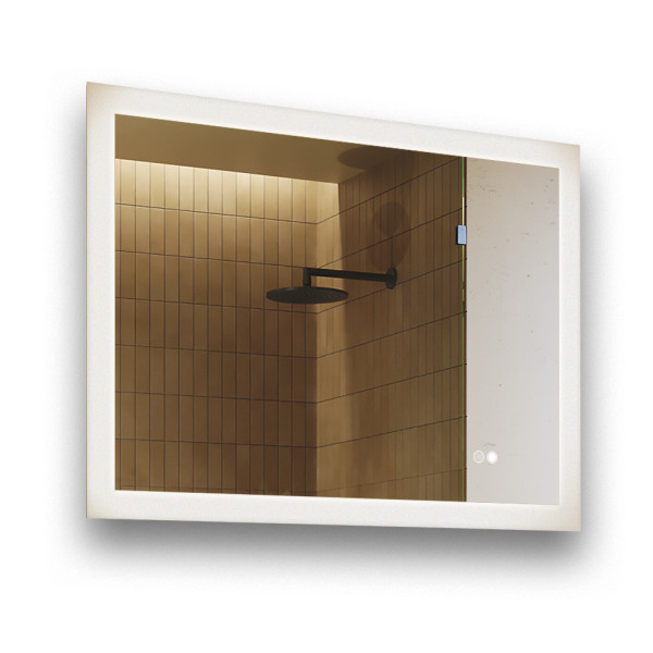 Lustro prostokątne łazienkowe LED 80x60, dotyk, mata, dual led 542555