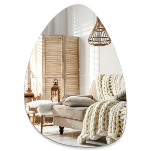 Lustro ściene o organicznym kształcie, do salonu 64×90 Wallfluent 1073600 Lustro ściene o organicznym kształcie, do salonu 64×90 Wallfluent 1073600