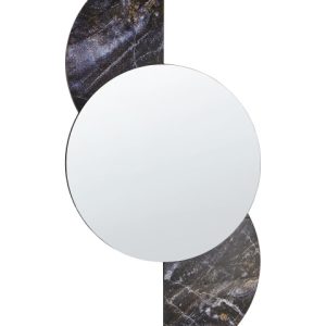 Lustro ścienne 50×100 cm szkło czarne 471767 Lustro ścienne 50×100 cm szkło czarne 471767