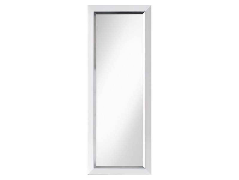 Lustro ścienne 54x144 cm biało-srebrne 13699