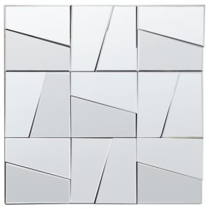 Lustro ścienne 80×80 cm szkło srebrne 471769 Lustro ścienne 80×80 cm szkło srebrne 471769