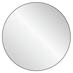 Lustro ścienne aluminiowe 90 cm okrągłe czarne 40629 Lustro ścienne aluminiowe 90 cm okrągłe czarne 40629