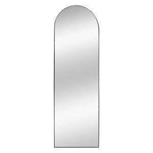 Lustro ścienne aluminiowe arkadowe 40×140 cm czarne 40634 Lustro ścienne aluminiowe arkadowe 40×140 cm czarne 40634