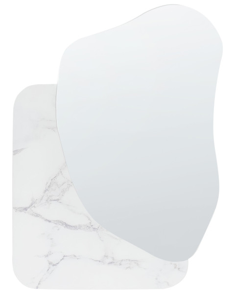 Lustro ścienne ARVERT 60 x 80 cm Biały marmur 742698