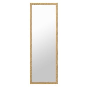Lustro ścienne Basic 46×136 cm brązowe 32691