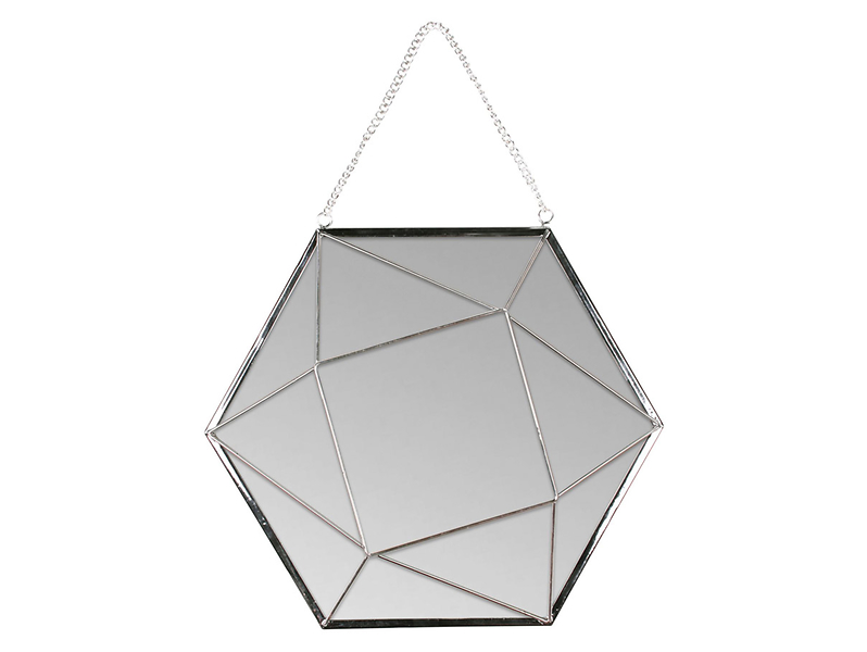 Lustro ścienne Bering 23,5x27 cm srebrne 51212