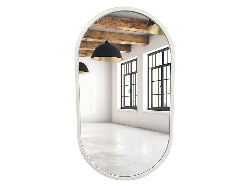 Lustro ścienne biały mat 45x80 53578