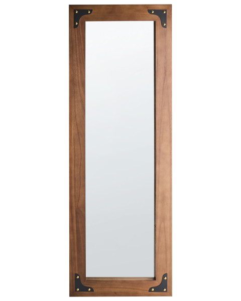 Lustro ścienne BLOSVILLE 58 cm 164 cm Drewno jodłowe Brązowy 727754