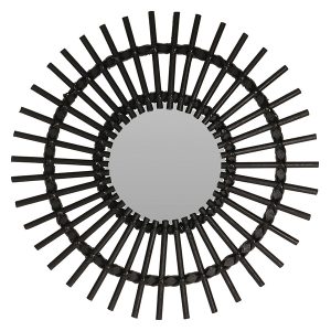 Lustro ścienne Boho 50 cm czarne 53678 Lustro ścienne Boho 50 cm czarne 53678