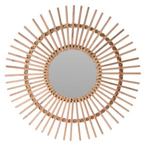 Lustro ścienne Boho 78 cm brązowe 53677 Lustro ścienne Boho 78 cm brązowe 53677