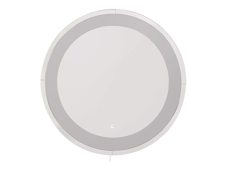 Lustro ścienne Carlo 100 cm srebrne LED 711756