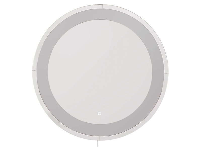 Lustro ścienne Carlo 80 cm srebrne LED 711757