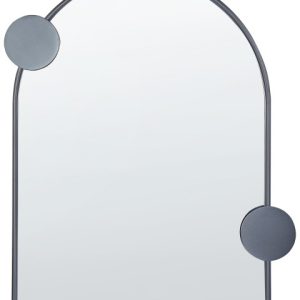 Lustro ścienne czarne metalowe w stylu vinatge 302098 Lustro ścienne czarne metalowe w stylu vinatge 302098