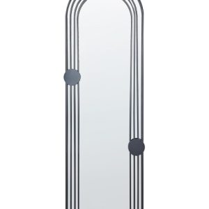 Lustro ścienne czarne metalowe w stylu vinatge 302094 Lustro ścienne czarne metalowe w stylu vinatge 302094